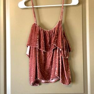 Mauve velour top